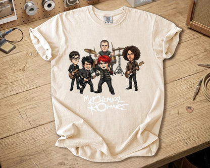 My Chemical Romance Comfort Colors Tee – Band Members Tribute Classic Emo Rock Shirt