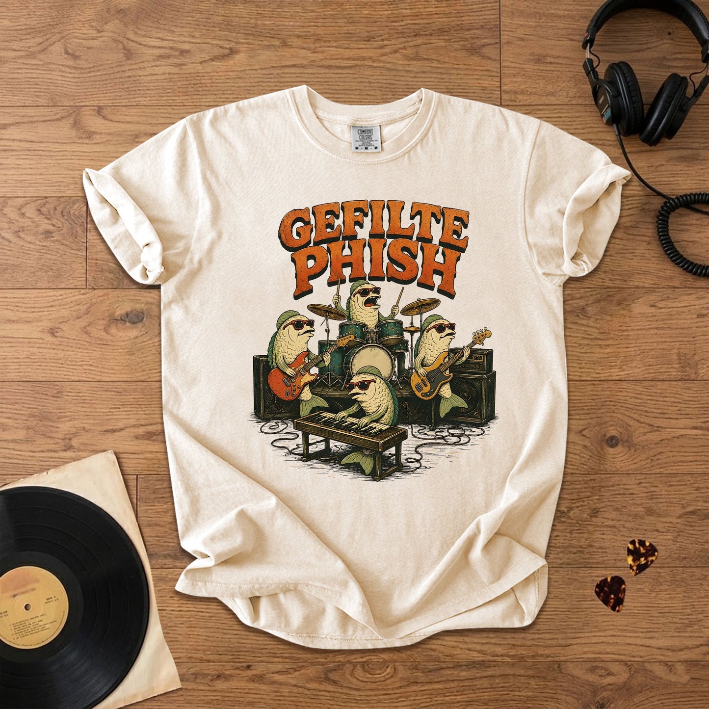 Gefilte Phish T-Shirt – Retro Rock Music Phish Band Merch Tee
