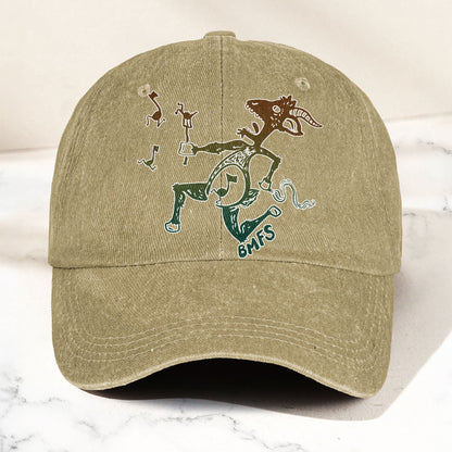 Billy Strings BMFS Dancing Goat Graphic Music Merch Denim Cap – Retro Vintage Dad Cap Gift For Dad (With Box)