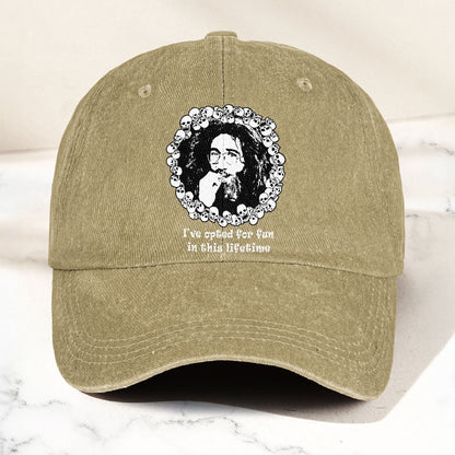 Grateful Dead Jerry Garcia Opted For Fun Quote Music Merch Denim Cap – Retro Vintage Dad Cap Gift For Dad (With Box)