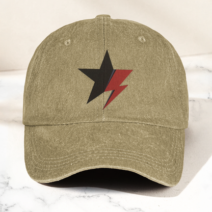 David Bowie Blackstar Ziggy Stardust Denim Cap – Retro Music Cap Gift For Dad (With Box)