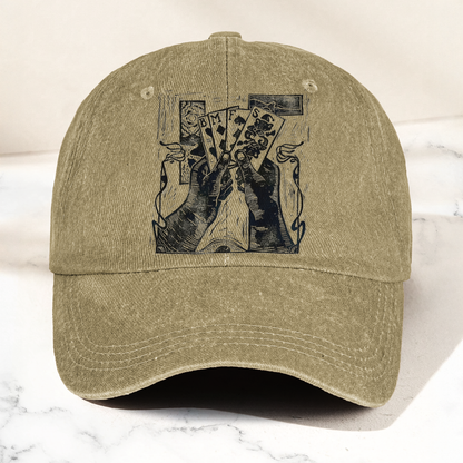 Billy Strings BMFS Playing Cards Woodcut Graphic Music Merch Denim Cap – Retro Vintage Dad Cap Gift For Dad (With Box)