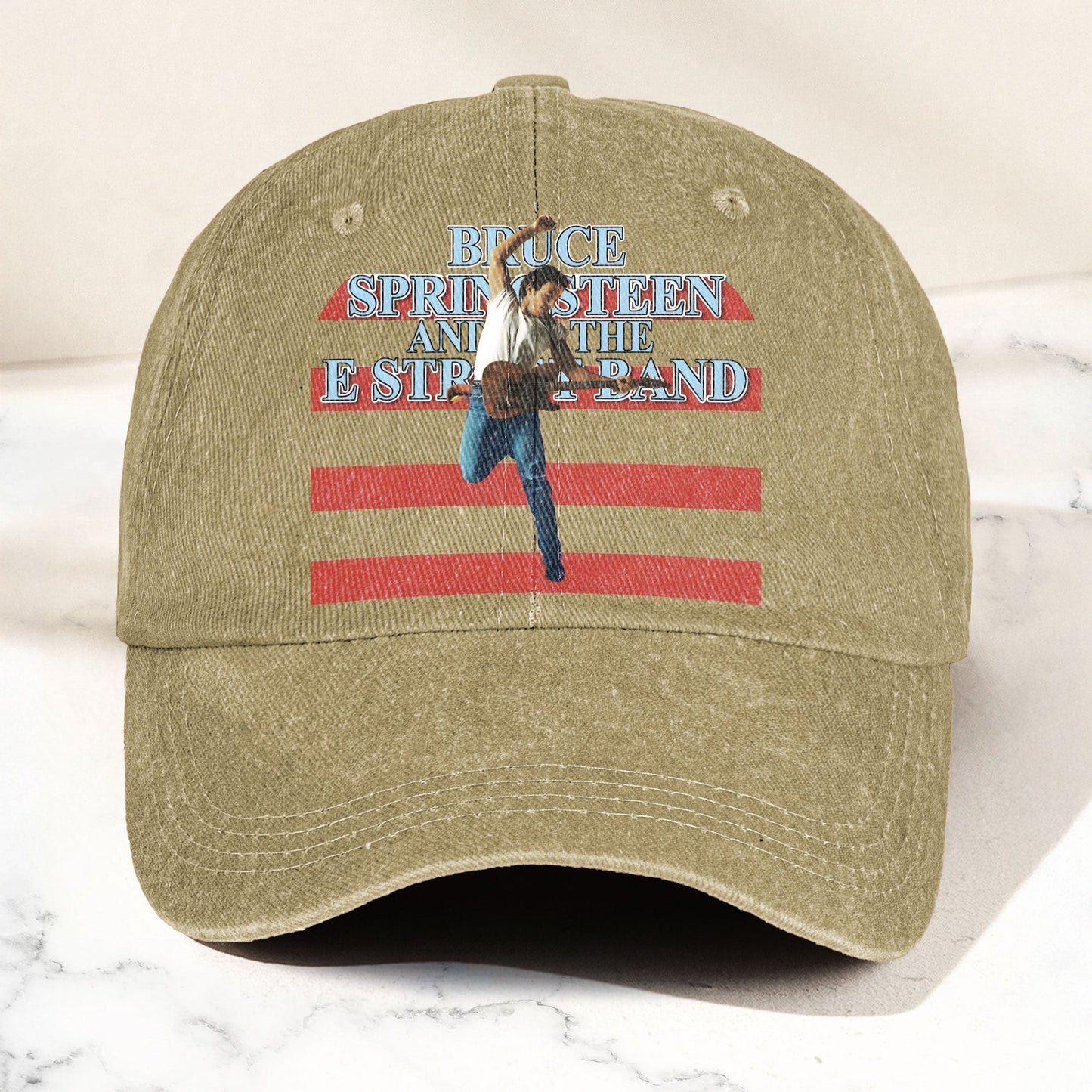 Bruce Springsteen version 2 Denim Cap – Retro Vintage Dad Cap Gift For Dad (With Box)