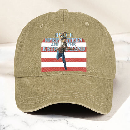 Bruce Springsteen Denim Cap – Retro Vintage Dad Cap Gift For Dad (With Box)