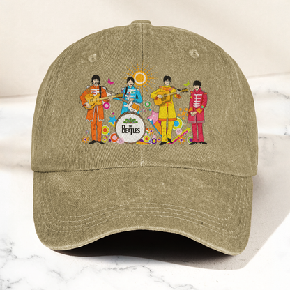 Sgt. Pepper's Lonely Hearts Club Band Denim Cap – The Beatles Merch Gift for Dad (With Box)