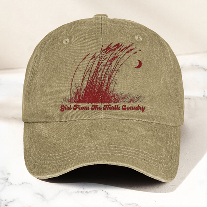Bob Dylan Girl From The North Country Folk Lyrics Music Merch Denim Cap – Retro Vintage Dad Cap Gift For Dad (With Box)