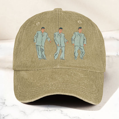 Vintage Comic Talking Heads Denim Cap – Talking Heads Tribute Merch Dad Hat (With Box)