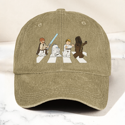 Star Wars Abbey Road Dad Cap – Obi-Wan, Luke, R2-D2 & Chewbacca Walk Design ( With Box )