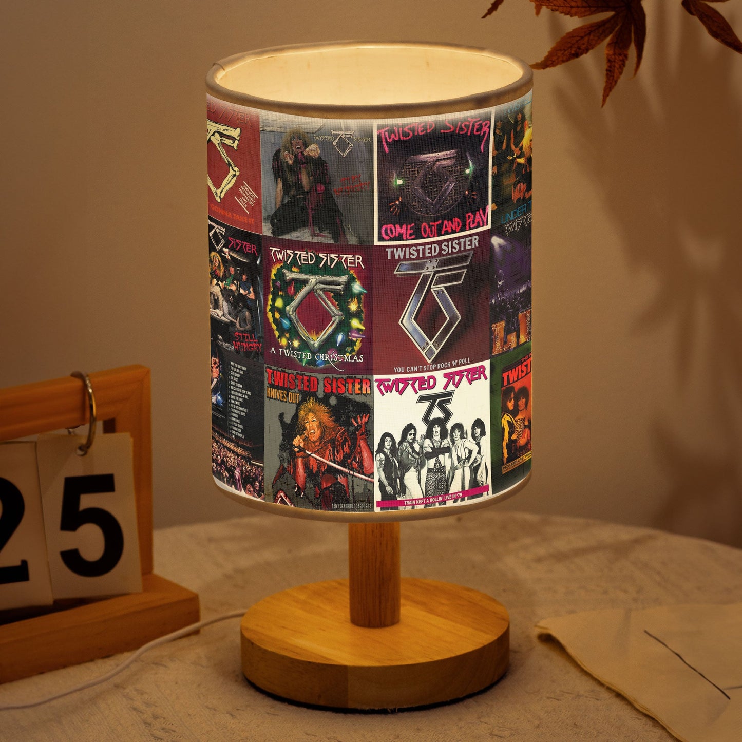 Twisted Sister Fabric Lamp – Rock & Rebellion Glow