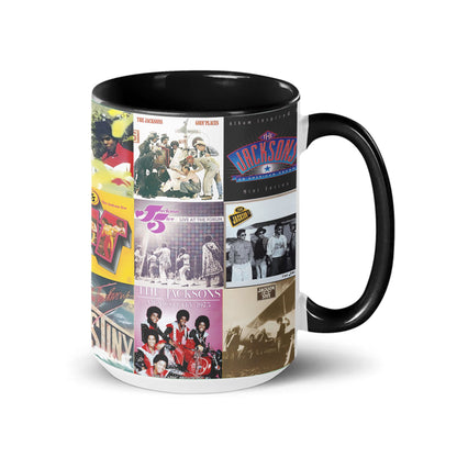 Jackson 5 Accent Mug – Retro Album Cover Collage Gift for Motown Fans