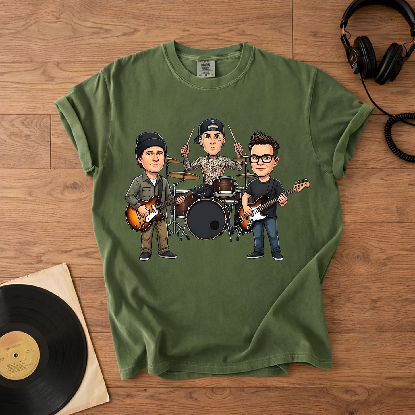 Blink-182 Comfort Colors Tee – Band Members Tribute Pop Punk Classic Shirt