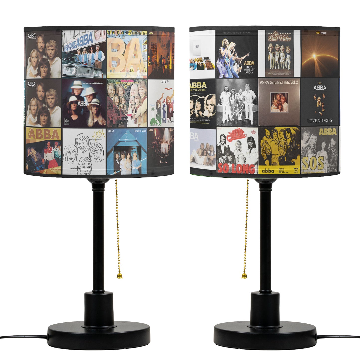 ABBA Table Lamp – Cylinder & Pyramid Design Music Decor
