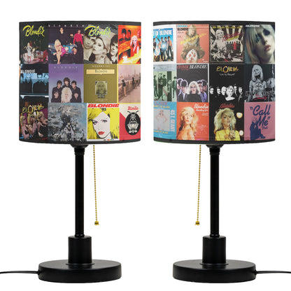 Blondie Table Lamp – Retro New Wave Album Cover Collage Decor