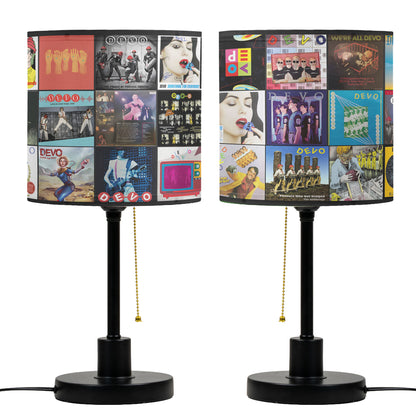 DEVO Album Collage Table Lamp – New Wave Music Decor
