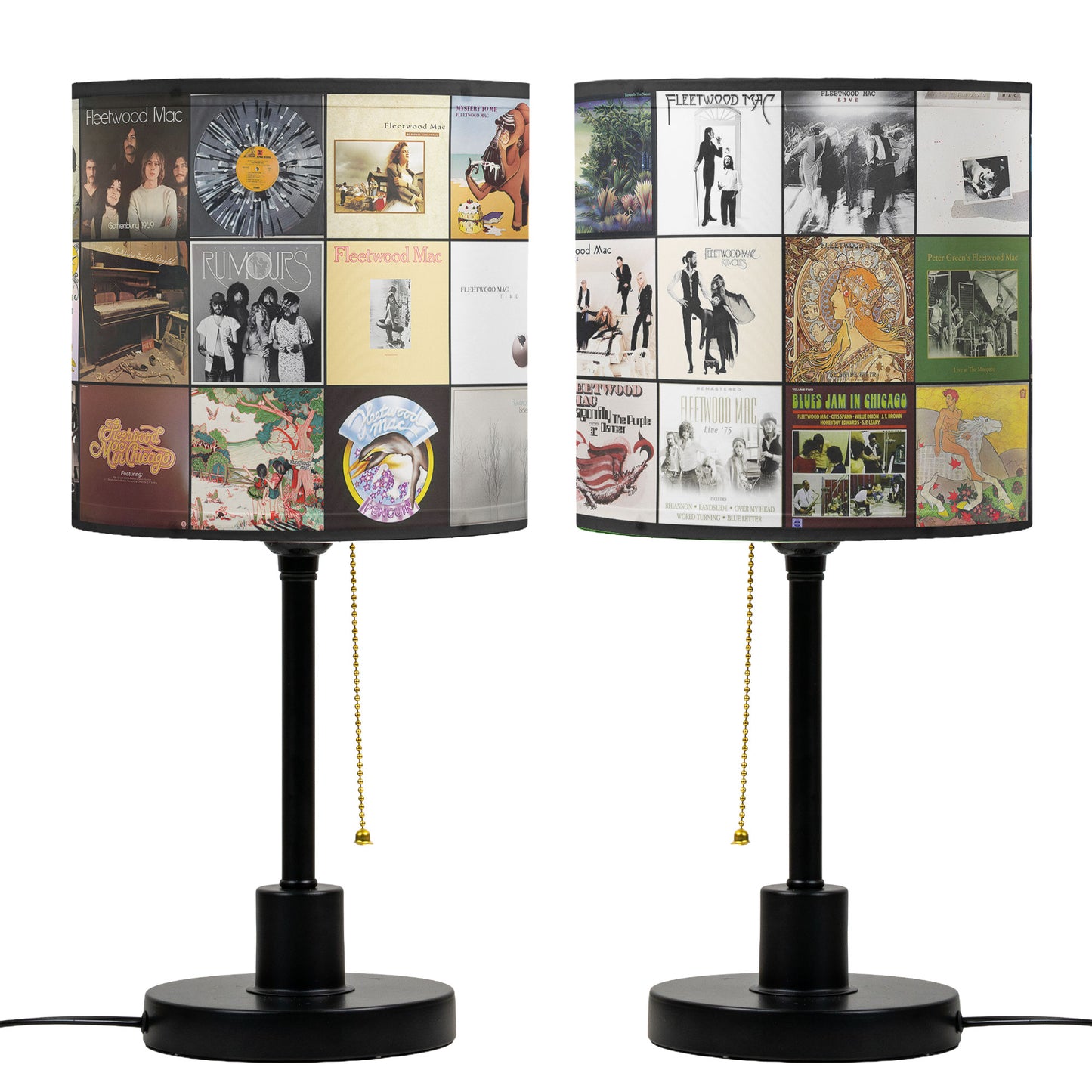 Fleetwood Mac Table Lamp – Cylinder & Pyramid Design Music Decor