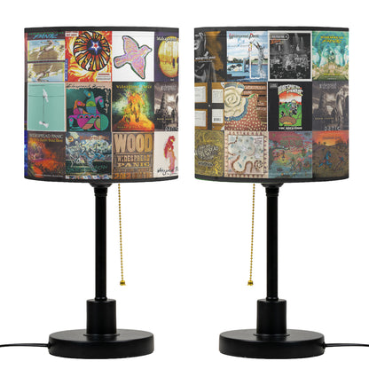 Widespread Panic Table Lamp – Cylinder & Pyramid Design Music Decor