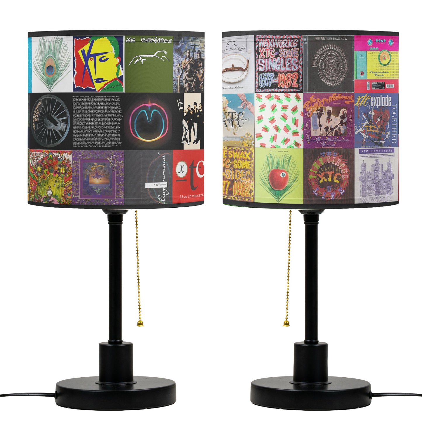 XTC Table Lamp – Cylinder & Pyramid Design Music Decor