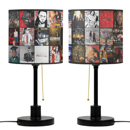 Lil Wayne Table Lamp – Cylinder & Pyramid Design Music Decor