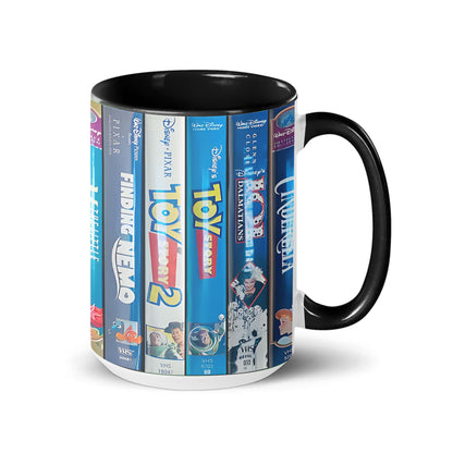 Disney & Pixar VHS Classics Mug – Toy Story, Cinderella & Winnie the Pooh Vintage Coffee Cup