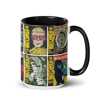 Watchmen Comic Mug – Vintage Graphic Novel Coffee Mug with Black Handle