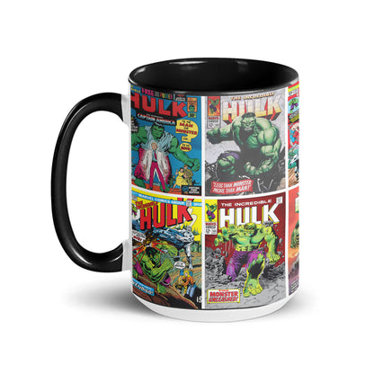 Hulk Comic Mug – Vintage Marvel Superhero Coffee Mug with Black Handle