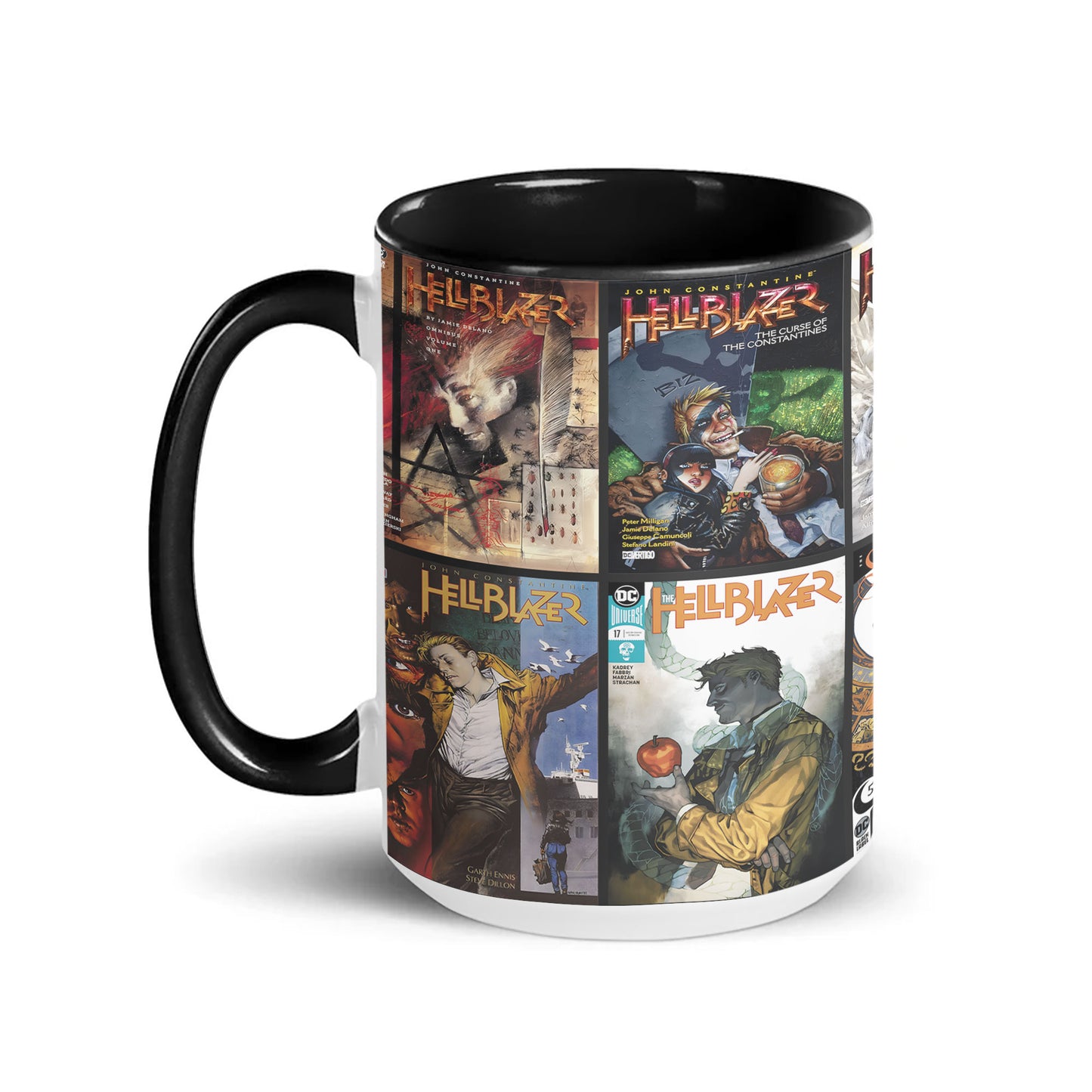 Hellblazer Comic Mug – John Constantine Dark Fantasy Coffee Mug with Black Handle