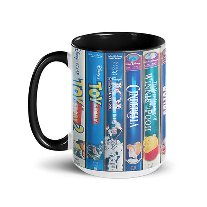 Disney & Pixar VHS Classics Mug – Toy Story, Cinderella & Winnie the Pooh Vintage Coffee Cup