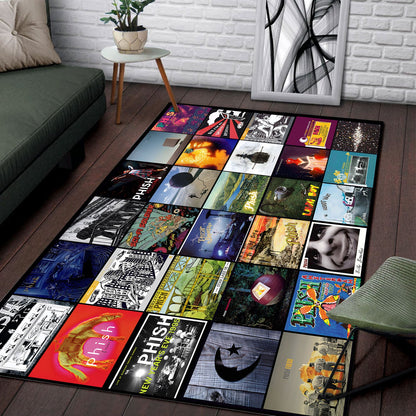 Phish Album Cover Collage Rug