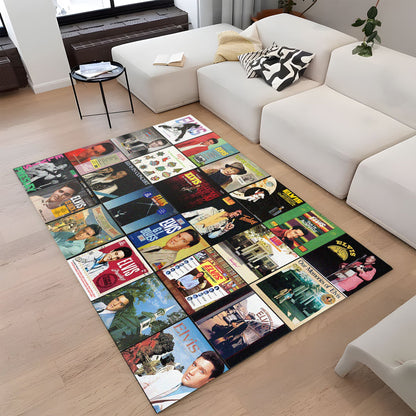 Elvis Presley Album Cover Collage Rug