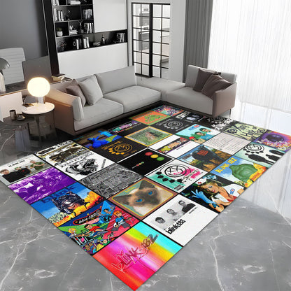 Blink-182 Album Cover Collage Rug