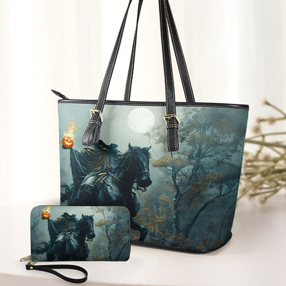 The Headless Horseman – Gothic Leather Handbag & Wallet Set