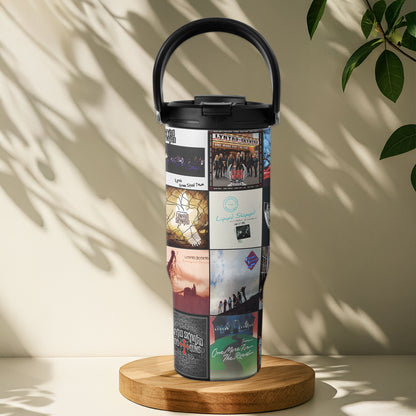 Lynyrd Skynyrd Album Collage Tumbler – A Southern Rock Nostalgia Tribute