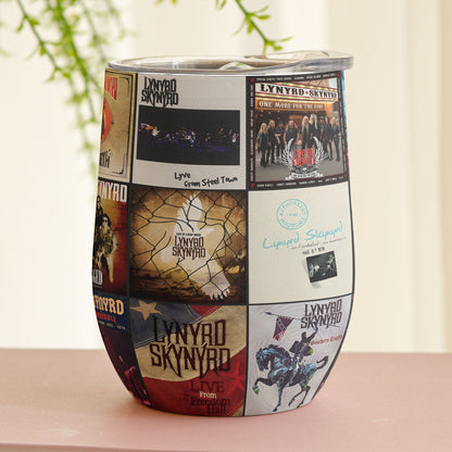 Lynyrd Skynyrd Album Collage Tumbler – A Southern Rock Nostalgia Tribute