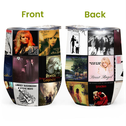 Stevie Nicks Album Collage Tumbler – A Mystical Rock Nostalgia Tribute