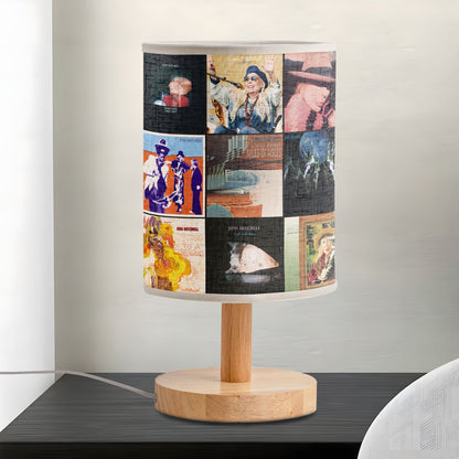 Joni Mitchell Fabric Lamp – A Warm Glow of Folk-Art Nostalgia