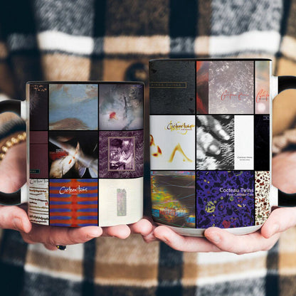 Cocteau Twins Accent Mug – Classic Album Cover Collage Gift for Dream Pop Fans