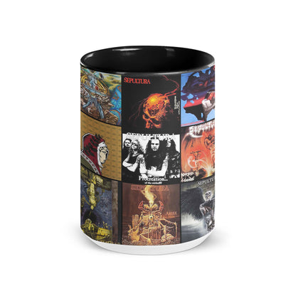 Sepultura Accent Mug – Brazilian Metal Legends Album Collage Gift
