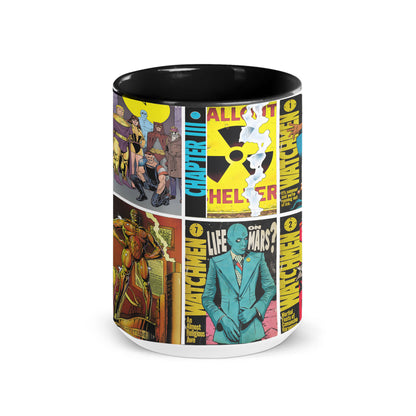 Watchmen Comic Mug – Vintage Graphic Novel Coffee Mug with Black Handle