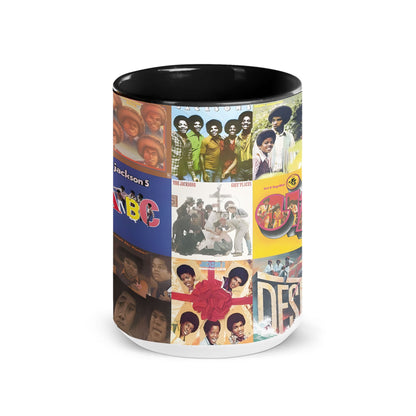 Jackson 5 Accent Mug – Retro Album Cover Collage Gift for Motown Fans
