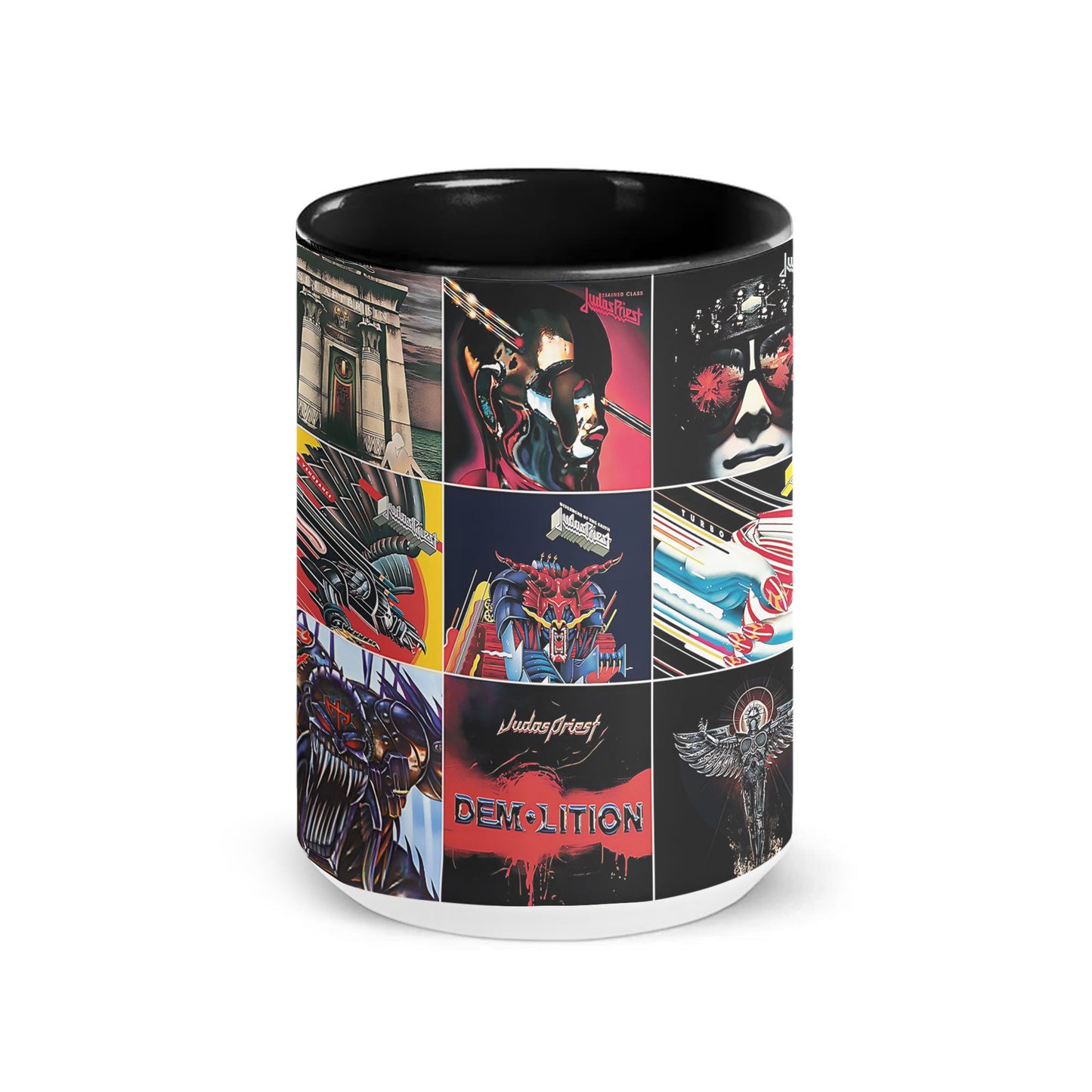 Judas Priest Accent Mug – Album Cover Collage Gift