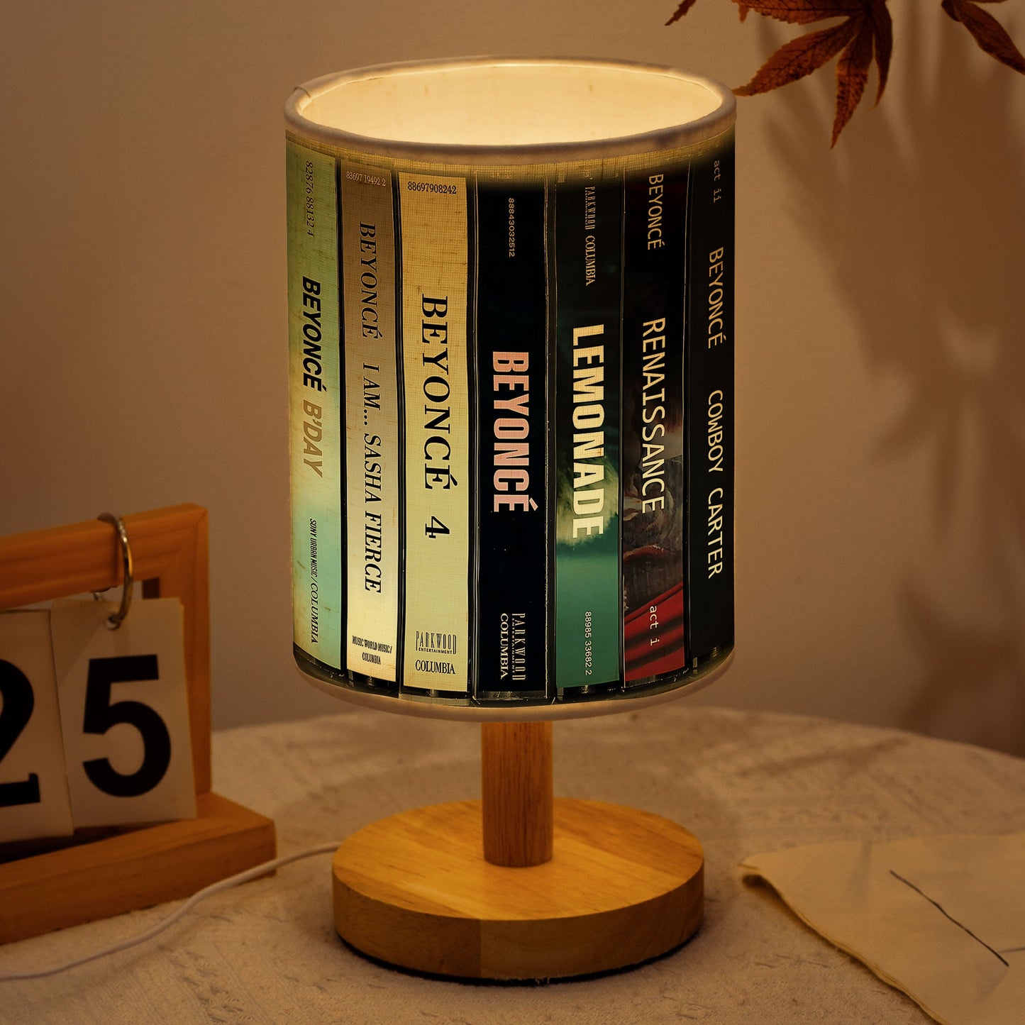 Beyoncé Cassette Tape Inspired Album Fabric  Lamp – For True Beyhive Fans