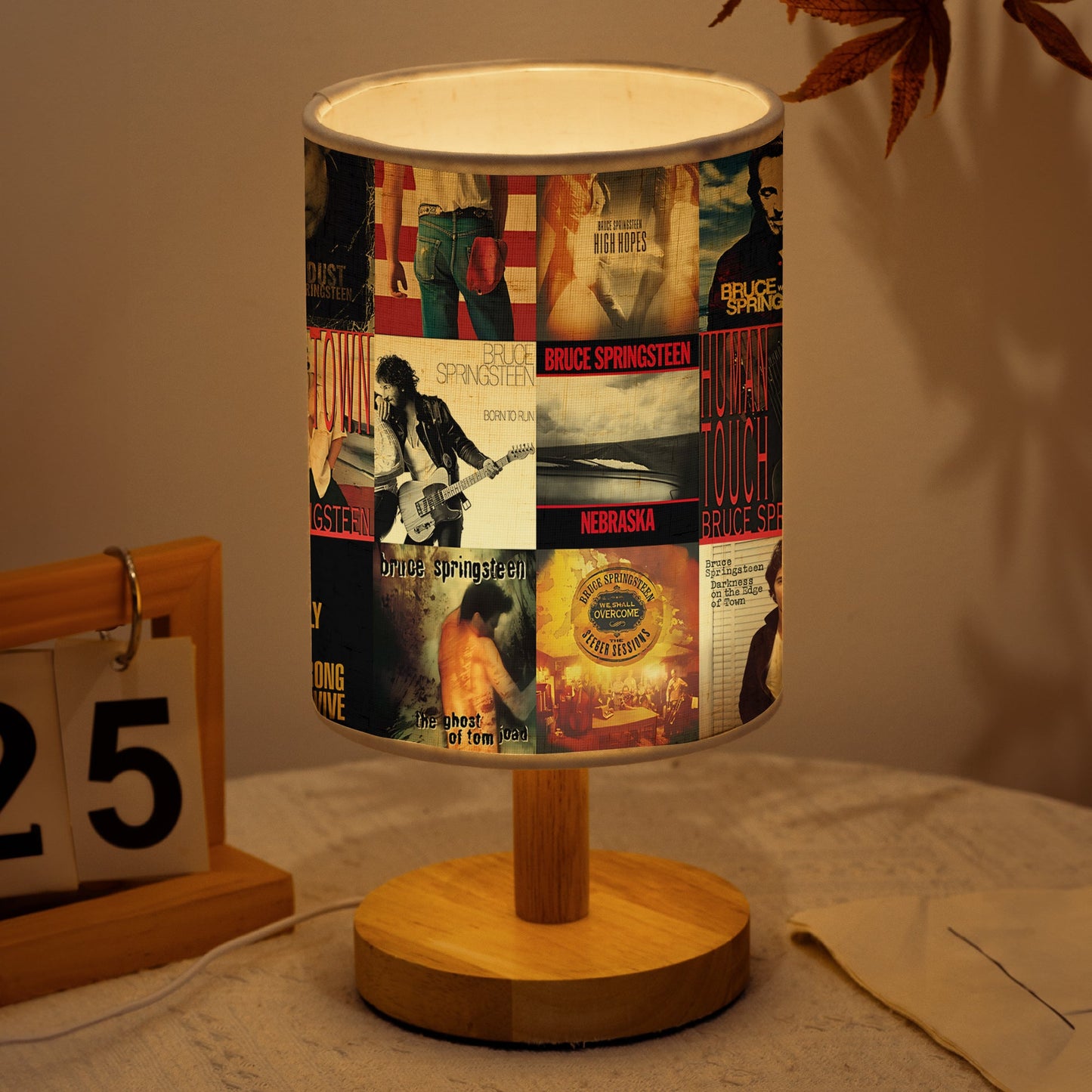 Bruce Springsteen Album Cover Table Lamp – Rock Legend Edition