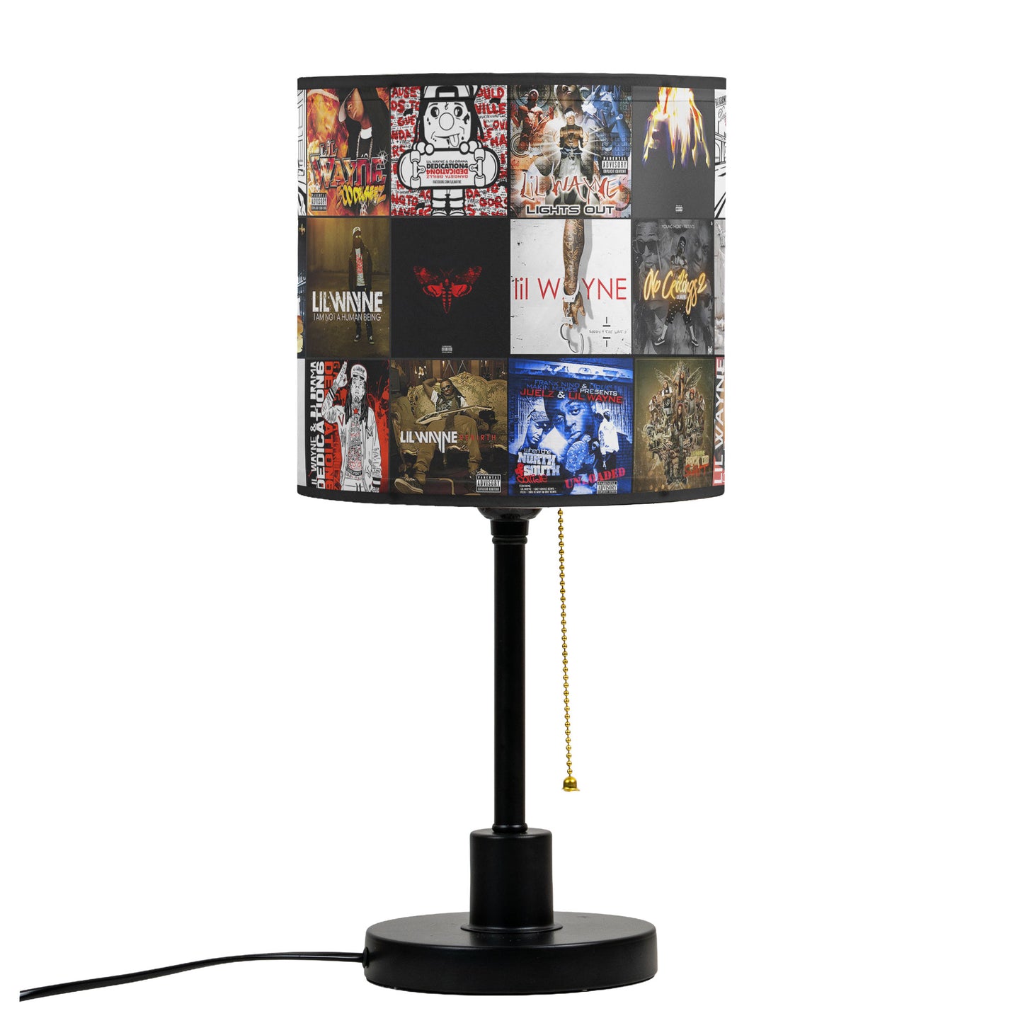Lil Wayne Table Lamp – Cylinder & Pyramid Design Music Decor