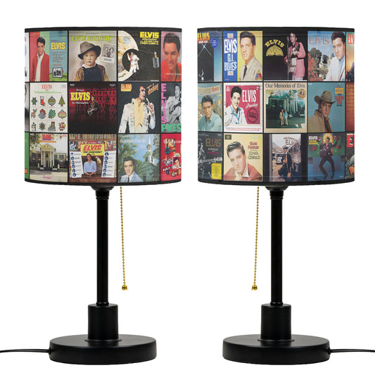 Elvis Presley Table Lamp – Cylinder & Pyramid Design Music Decor