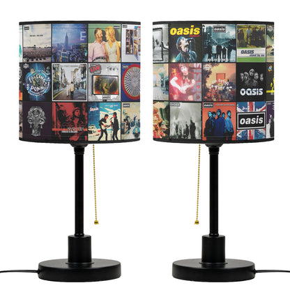 Oasis Table Lamp – Classic Album Cover Collage Britpop Fan Decor