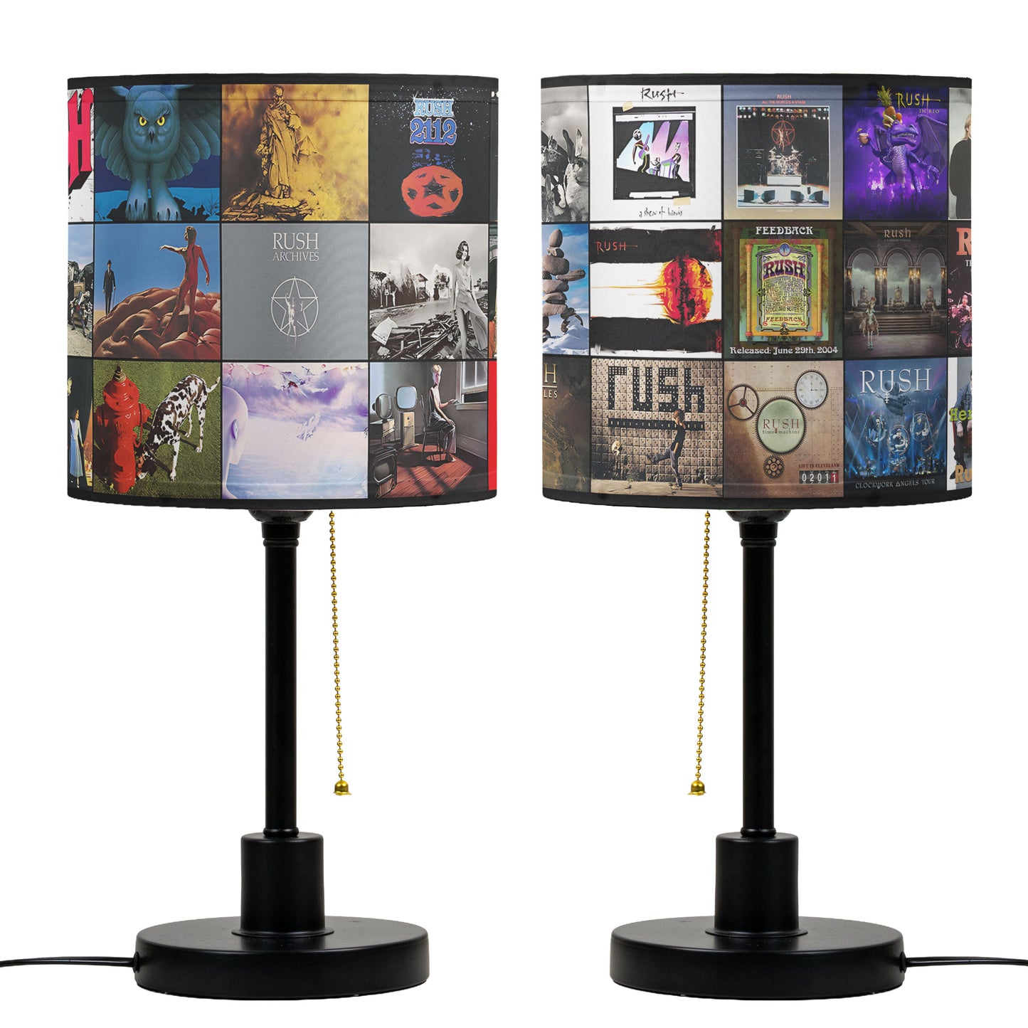 Rush Table Lamp – Cylinder & Pyramid Design Music Decor