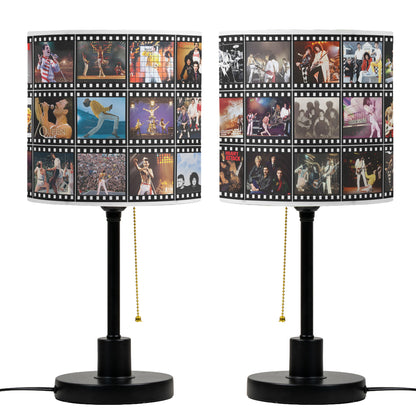 Queen Table Lamp – Legendary Concert Filmstrip Collage Classic Rock Fan Decor