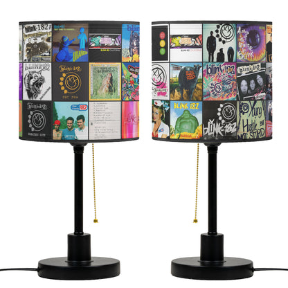 Blink-182 Table Lamp – Cylinder & Pyramid Design Music Decor