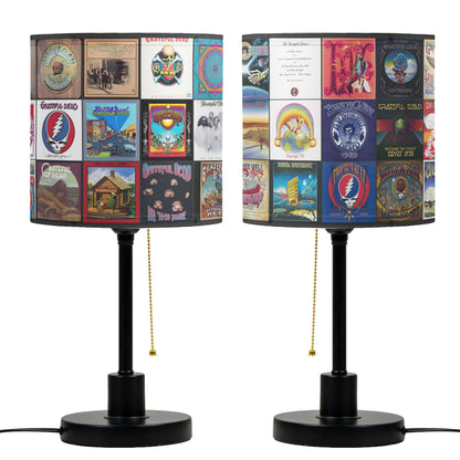 Grateful Dead Table Lamp – Classic Album Cover Collage Psychedelic Rock Fan Decor