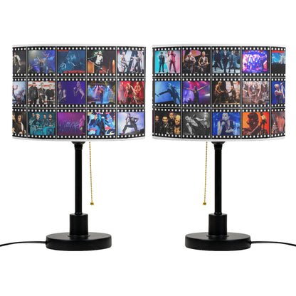Depeche Mode Table Lamp – Live Concert Filmstrip Collage Synth Pop Fan Decor